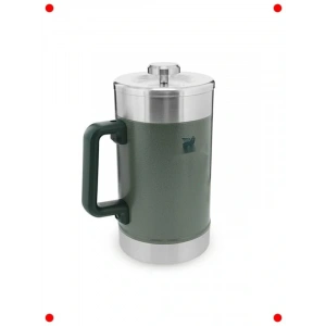 Klasik French Press Termos - 1.4 Litre Yeşil