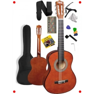 Klasik Gitar Başlangıç Seti (4/4 Yetişkin Boy, Kahve)