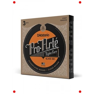 Klasik Gitar Naylon Telleri - Hafif Gerilim (3 Set)