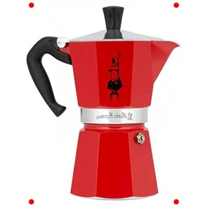 Klasik Moka Kahve Demleyici – Kırmızı, 3 Bardak