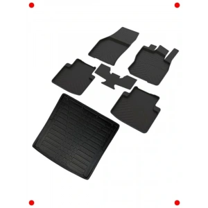 Kodiaq Uyumlu 4D Havuzlu Kauçuk Paspas Seti + 3D Bagaj