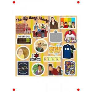 Komedi Dizisi Temalı Sticker Seti - Elektronik Etiket