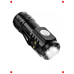 Kompakt 500 Lümen Şarjlı LED El Feneri - 5 Modlu, Mıknatıslı