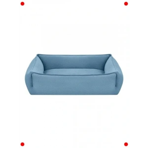 Konforlu Mavi Orta Boy Köpek Yatağı (60x75cm)