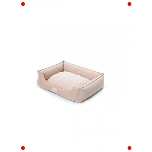 Konforlu Orta Boy Köpek Yatağı - Ekru (70x90cm)