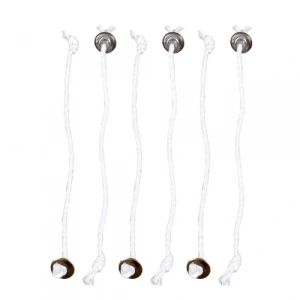 Kopçalı Fitil Seti, 4mm Kalınlığında, 6 Adet