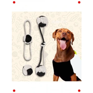 Köpek Diş İpi ve Top Oyuncak Seti (3lü)