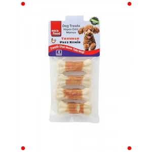 Köpek Tavuklu Pres Kemik Ödülü (4 Adet, 7 cm)