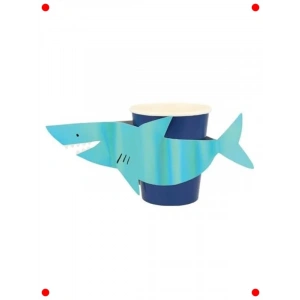 Köpekbalığı Temalı Parti Bardakları (8 Adet)