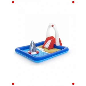 Köpekbalığı Temalı Şişme Kaydıraklı Havuz