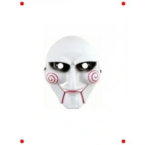 Korkunç Palyaço Kostüm Maskesi - Beyaz Renk