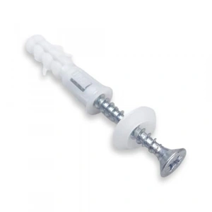 Korniş Montaj Seti, 10 Adet Dübel + Vida + Pul