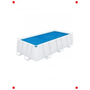 Köşeli Solar Havuz Brandası - 380x180 cm Mavi