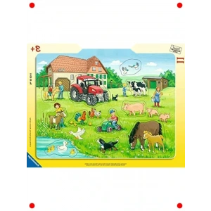 Köyde Yaz: Büyük Parçalı Çerçeveli Çocuk Yapbozu