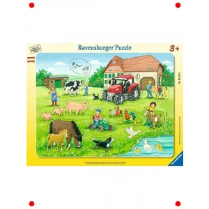 Köyde Yaz: Büyük Parçalı Çerçeveli Çocuk Yapbozu