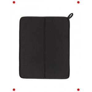 Koyu Gri Bulaşık Kurutma Pedi Örtüsü (44x36 cm)