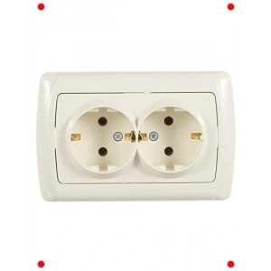 Krem İkili Topraklı Priz, Şık ve Güvenli