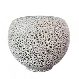 Krem Kahve Şekilli Tabaklı Toprak Saksı, İç ve Dış Mekan