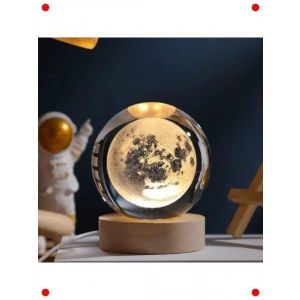Kristal Cam Küre  Gece Lambası - Donay Tasarımı
