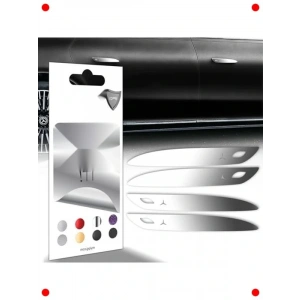 Krom Dekoratif Kapı Kolu Sticker Seti