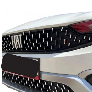 Krom Şablonlu Ön Panjur Sticker Seti - Egea Cross için Tasarım