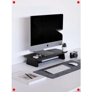 Küçük Ceviz Ahşap Monitör Standı