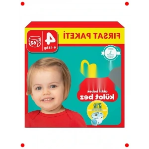 Külot Bebek Bezi - 4 Beden Maxi Paket 62 Adet