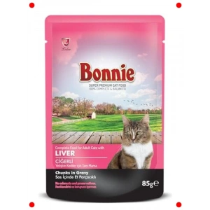 Kuzu Etli ve Ciğerli Yaş Kedi Maması - 85 gr Poşet