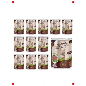 Kuzulu Yetişkin Kedi Pate Yaş Mama 400 Gr x 12li