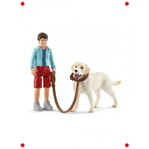 Labrador Köpekli Yürüyüş Figürü Seti