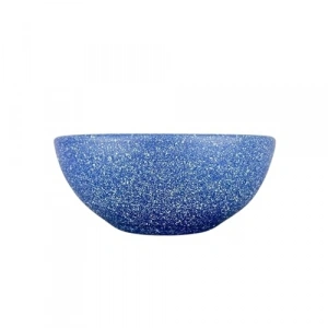 Lacivert Granit Aranjman Sunumluk Toprak Saksı - 20 cm Çapında