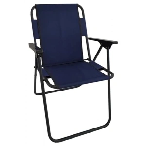 Lacivert Piknik Sandalyesi, Katlanır ve Hafif Tasarım