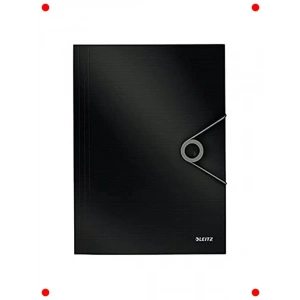 Lastikli Evrak Dosyası, A4 Boyut, Siyah