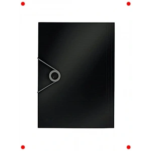 Lastikli Evrak Dosyası, A4 Boyut, Siyah