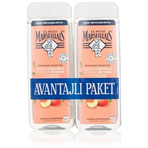 Le Petit Marseillais Duş Jeli Beyaz Şeftali ve Nektarin (2 x 400 ml)