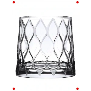 Leafy Desenli Viski Bardağı Seti - 4 Adet - 300cc