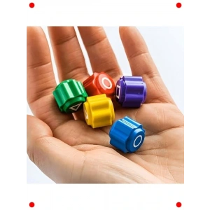 leneksel El Becerisi Oyunu - 5 Renkli Taş Seti