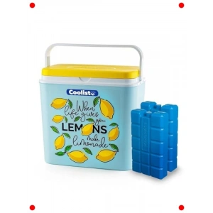 Limon Desenli 24 Litre Kamp Buzluğu (Buz Kasetli)