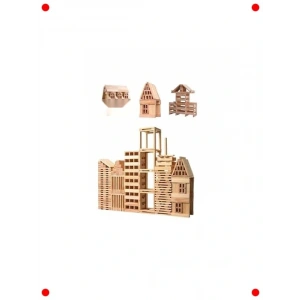 liştirici Ahşap Yapı Blokları Seti
