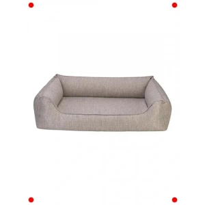 Lüks Açık Gri Köpek Yatağı XL Boyut (80x105 cm)