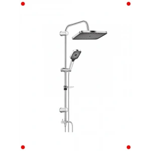 Lüks Paslanmaz Çelik Kare Yağmur Duş Seti