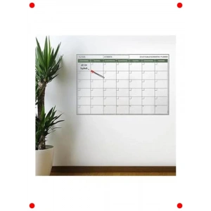 Manyetik Aylık Program Planlayıcı Takvim 85x56 cm