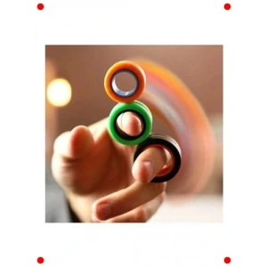 Manyetik Stres Çarkı Yüzük Seti - 3 Adet