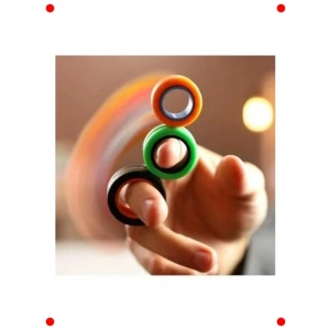 Manyetik Stres Çarkı Yüzük Seti - 3 Adet