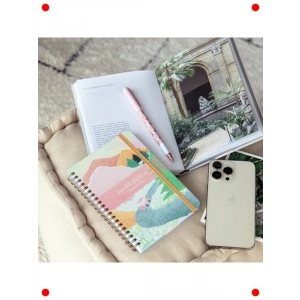 Manzara Desenli Spiralli Seyahat Defteri