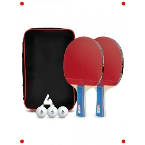 Masa Tenisi Seti 6 Parça: 2 Raket, 3 Top, Kılıf