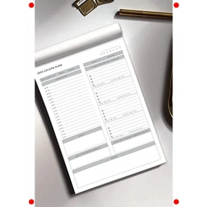 Masaüstü Ders Çalışma Planlayıcı, 60 Yaprak, 17x24 cm