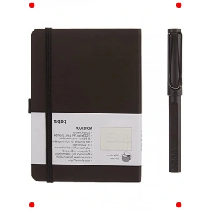 Mat Siyah A6 Defter ve Roller Kalem Seti