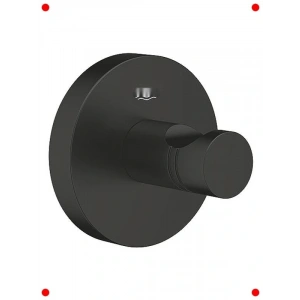 Mat Siyah Bornoz Askısı, Banyo Aksesuarı