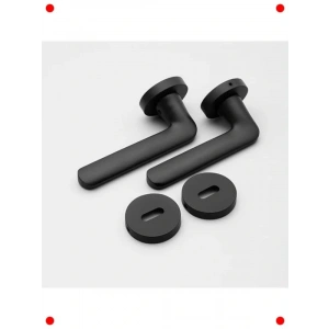 Mat Siyah Rozetli İç Kapı Kolu Takımı (Sağ/Sol)